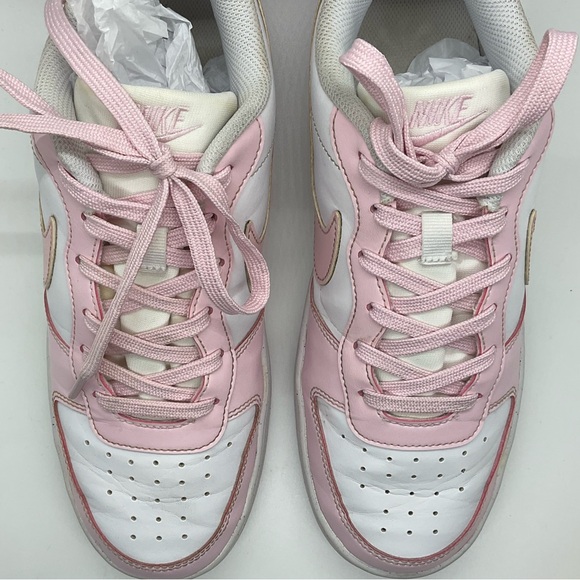 Nike Court Borough Low Recraft Big Kids Sneakers YOUTH 7Y WOMENS 8.5 PINK/WHITE - Picture 8 of 12